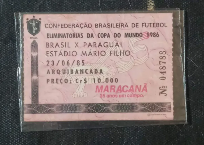 CONGRESSO ANTIGO DE FUTEBOL PARA COLEÇÃO AMISTOSO BR 1985
