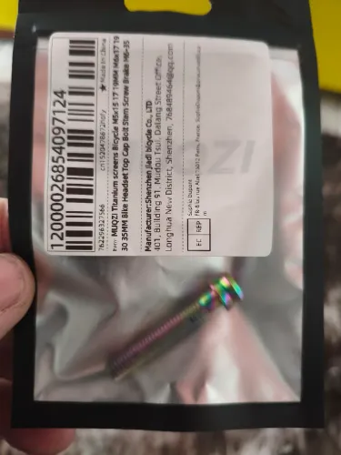 Parafuso titânio puro m6 35mm Muqzi par freios hidráulico