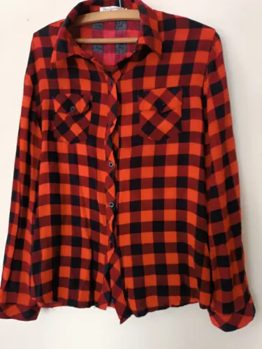 Camisa Feminina Xadrez Track Red