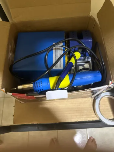 Vende-se  estação de solda zero+fita+kit de chaves+manta