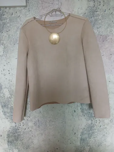 Blusa de Suede Bege