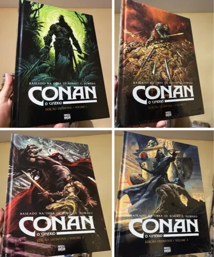 Conan o cimério pipoca e nanquim 1 ao 4, edições 2, 3 e 4 ainda lacradas.