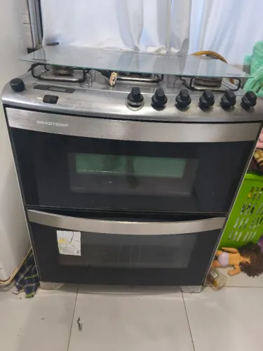 Fogão 5 bocas com grill e forno 