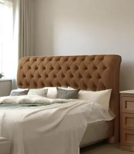 Cabeceira Turim Solteiro Marrom Nova e Excelente Acabamento