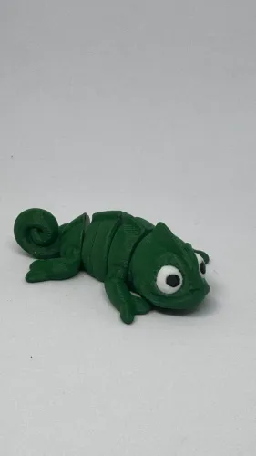 Camaleão articulado 3D - Rapunzel