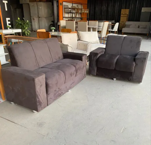 Conjunto sofá Madri 2 e 3 lugares