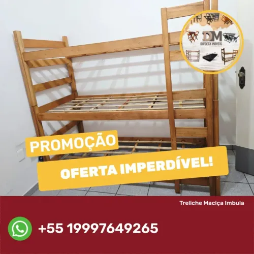 Treliche de madeira maciça direto de fábrica paga só na entrega