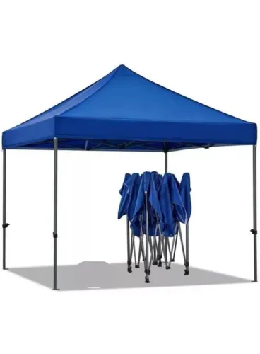 Tenda Gazebo Azul/ Vermelho Dobrável - Ideal para Eventos