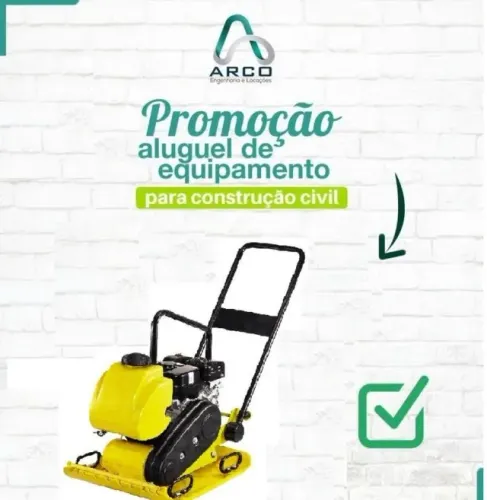 Aluguel Placa Vibratória Pesada Menegotti Grande