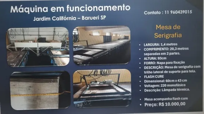 MESA DE SERIGRAFIA