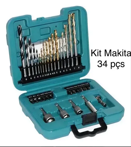 Kit Makita 34 und Brocas Soquete Bits Conjunto P/ Furadeira Parafusadeira