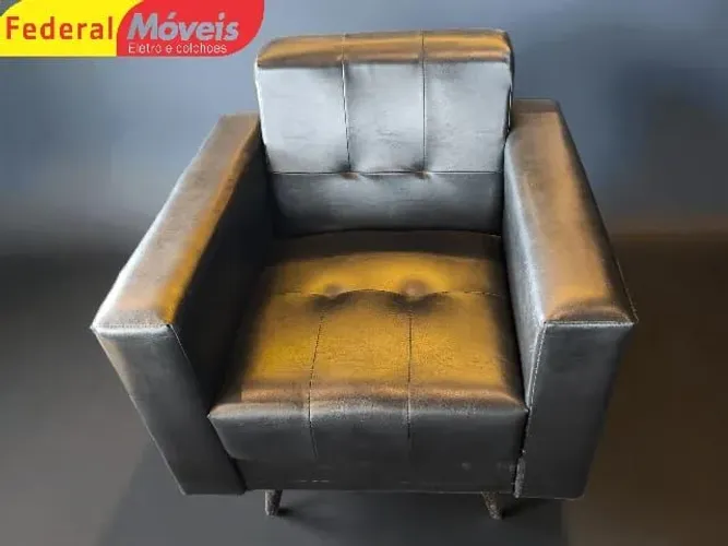 Poltrona Retrô Preta 77cm em Promoção - Fazemos Entregas
