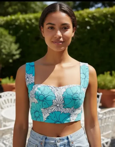 Blusa Feminina Tipo Top Verde P