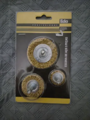 Escova de aço 3 peças Eda