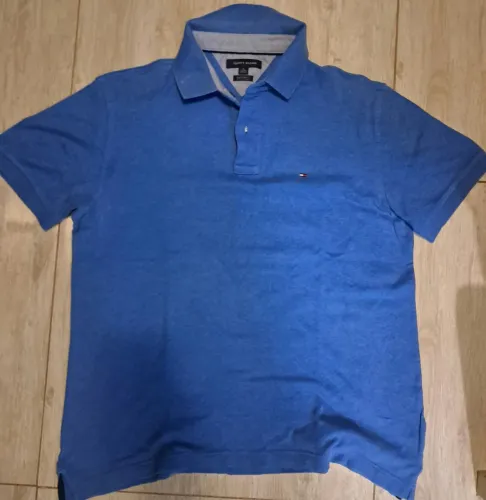 Camisa Azul Polo Tommy Hilfiger Original Importada