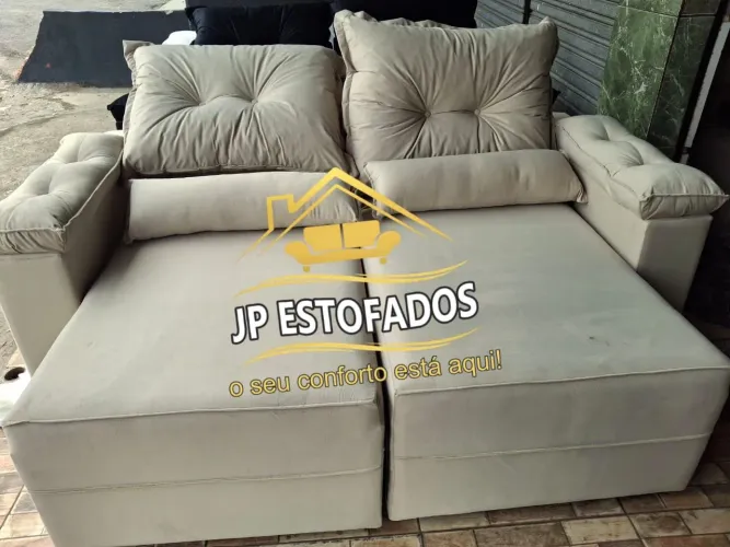 Sofá retrátil reclinável 2 lugares