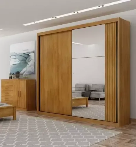 Guarda Roupa Bravo Gold Novo Horizonte Cumaru Ripado - Entrega Rápida! 