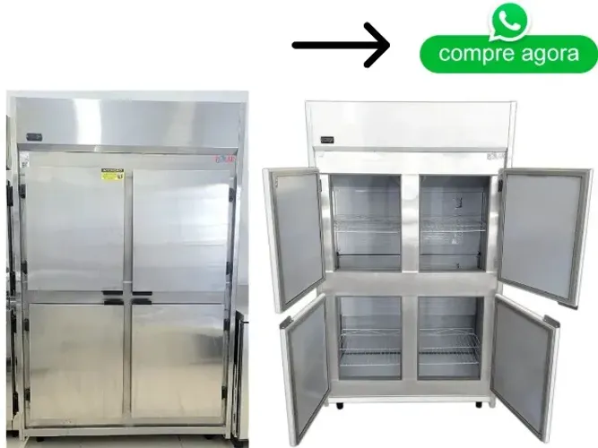 Geladeira Inox Industrial 4 Portas Polar