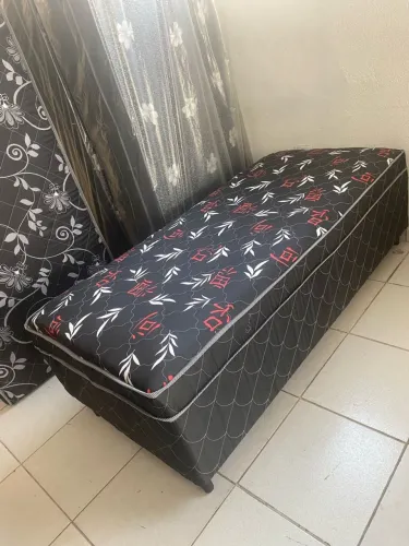Cama Box solteiro mola ensacada