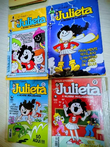 Lote gibis JULIETA A menina maluquinha com 4 e exemplares 