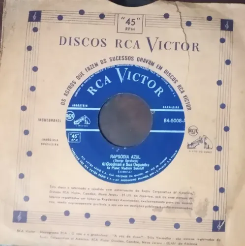 Raro disco do maestro All Goodman e sua Orquestra - Anos 50/60 - É vintage