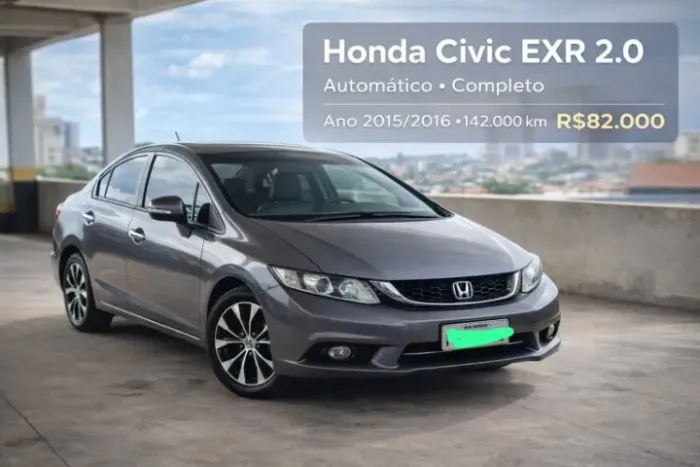 Vende-se Civic EXR 15/16