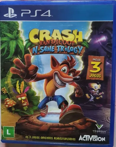 Jogo Crash Bandicoot - NSane Trilogy (Playstation 4 /PS4)