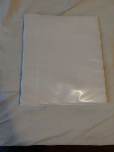 Fichario com visor branco