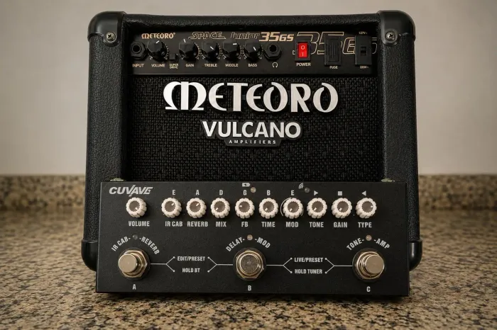 Amplificador e pedal cuvave 