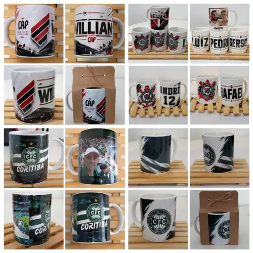 Canecas Personalizadas Time de Futebol 