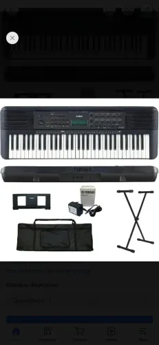 Teclado Yamaha PSR E-273. Super novo. Pouco utilizado. Mais suporte e bolsa