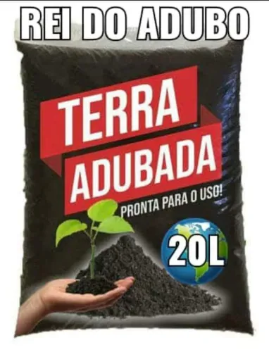 Terra adubada pronta p/ uso (bem preparada) 