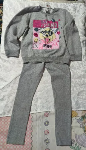 Conjunto infantil moleton mescla tamanho 8 Marca Doce folia