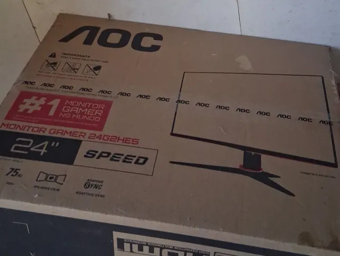 Monitor Gamer AOC 24" 246E2HS Full HD 75Hz HDMI - Excelente Estado