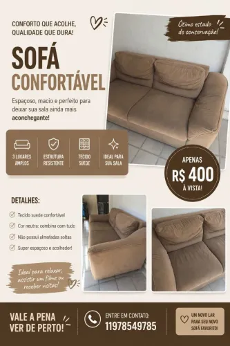 Sofá usado