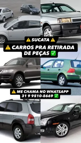 Carros sucatas retirada peças 