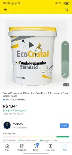 Fundo preparador para paredes