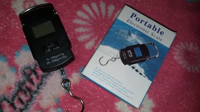 Balança Digital Até 50 Kilos Manual Portátil Nova Na Caixa Sem Defeito ZN SP Pesca Viagem
