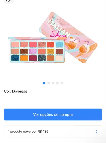 Paleta de maquiagem