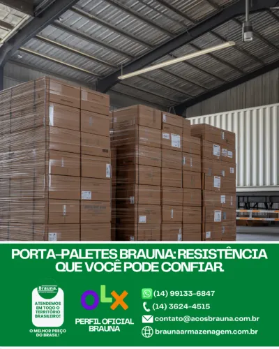 Porta-Paletes Brauna: Resistência Real