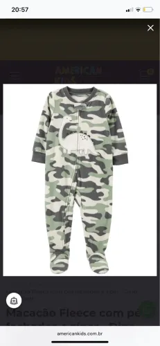 Macacão carters fleece