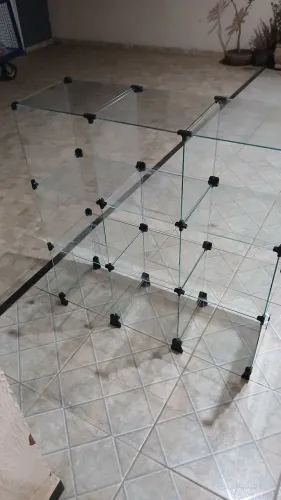 Balcão de vidro 1x1 metro, atendimento,  expositor, vitrine. Preço promocional 