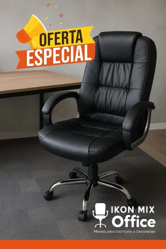 CADEIRA PRESIDENTE ESCRITÓRIO PRIMER - LOJA IKONMIXOFFICE