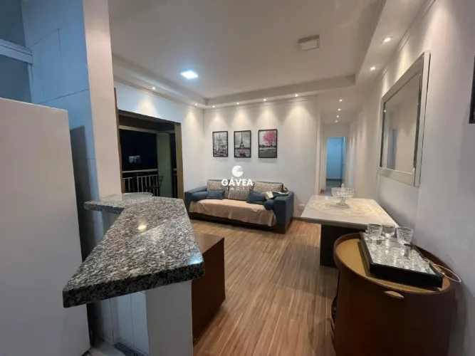 Venda: Apartamento 64m² em Santos (Macuco) com 1 vaga e lazer completo