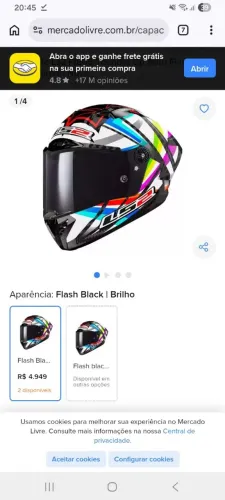 Capacete LS2 THUNDER CARBON 