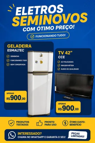 Geladeira e Televisão 
