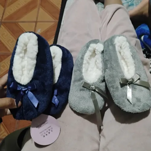 kit 2 pantufas peluciado infantil n19