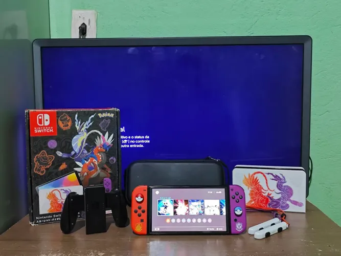 NITENDO SWITCH OLED Versão Limitada Pokémon Desbloqueado