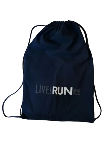 Mochila Saco Live Run XP Corrida Sacochila Esportiva Academia Azul