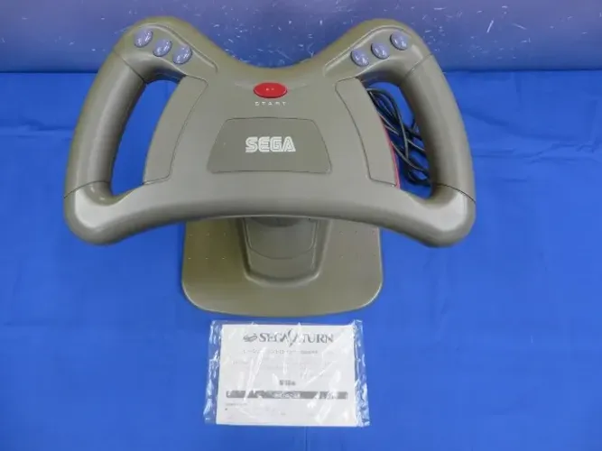 Volante Sega Saturn Original HSS-0115 na Caixa Racing Controller